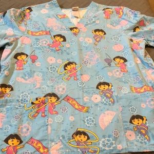 Dora the Explorer XL Scrub Top